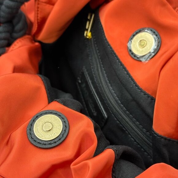 🆕 SEE BY CHLOE 🧿 NWOT Flo Shoulder Bag, Red Nylon - Picture 9 of 15